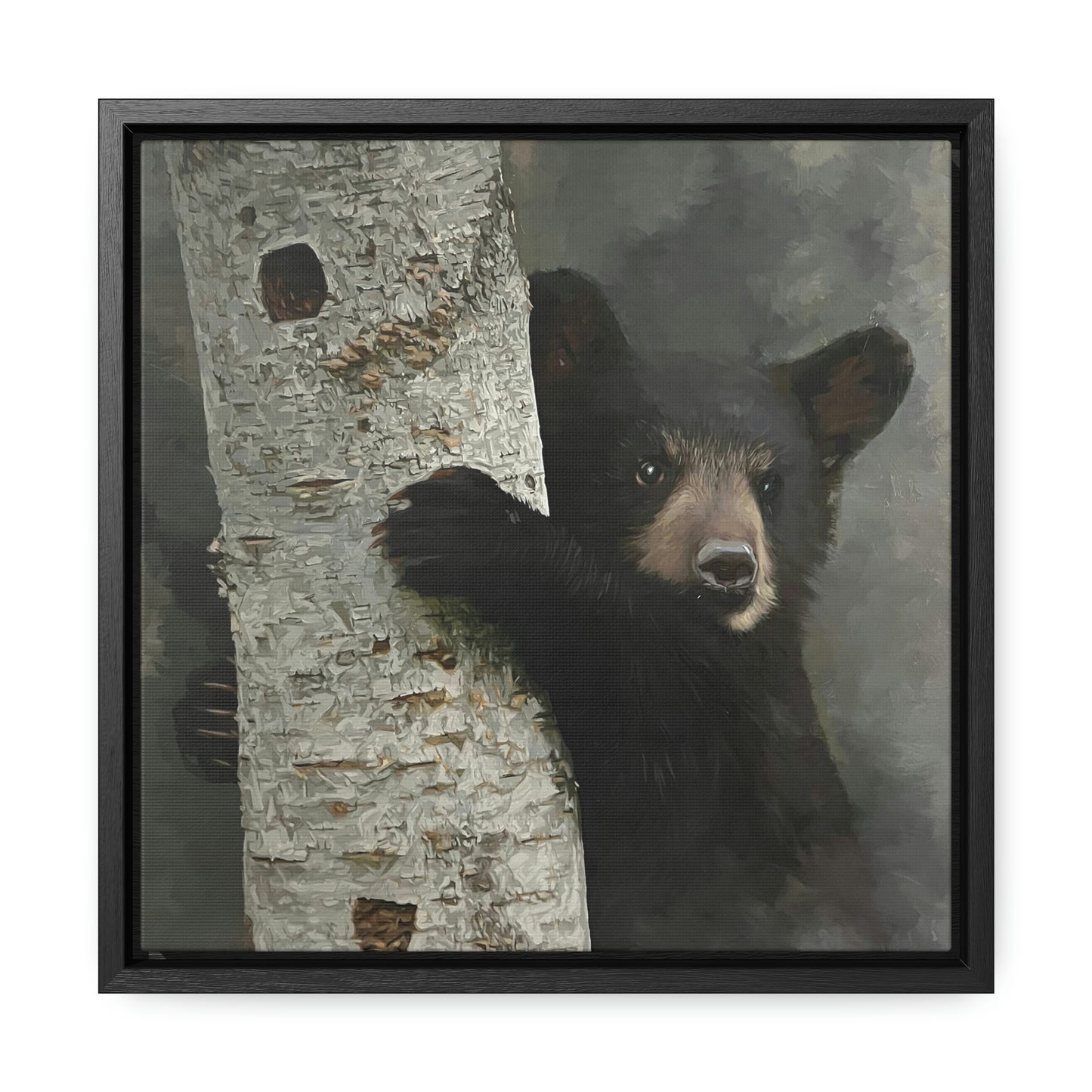 "Bear Hug" Framed Canvas