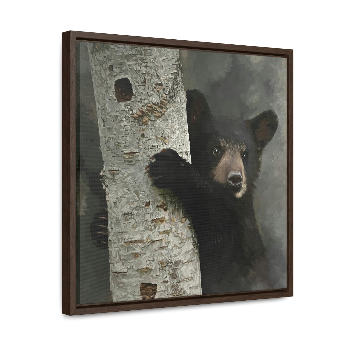 "Bear Hug" Framed Canvas