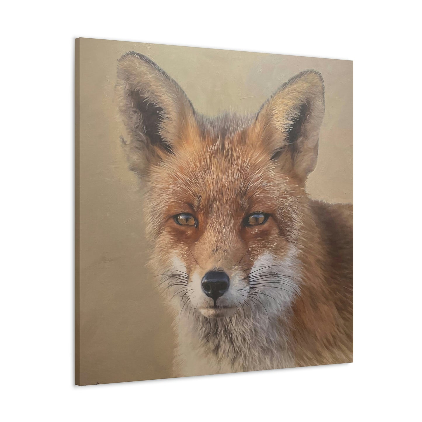 "Auburn Beauty" Stretched Canvas Fox Painting