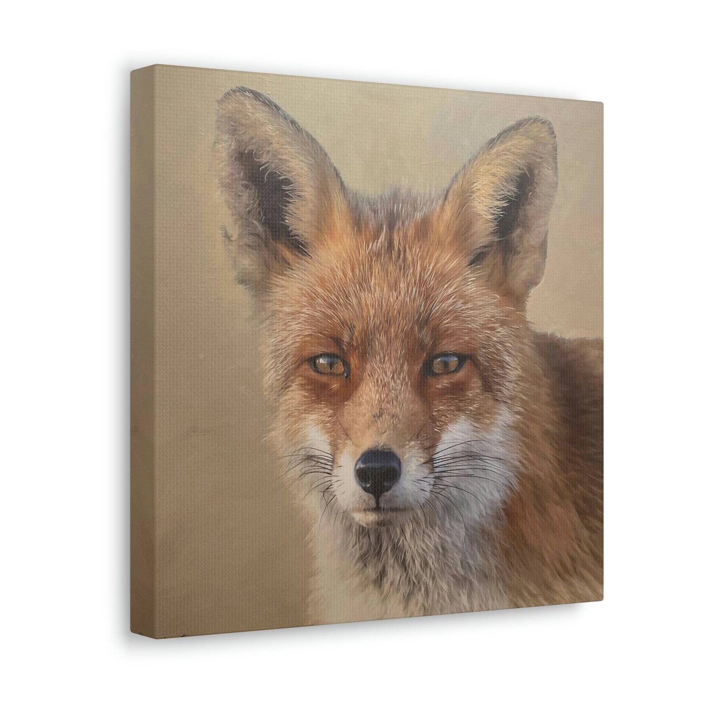 "Auburn Beauty" Stretched Canvas Fox Painting