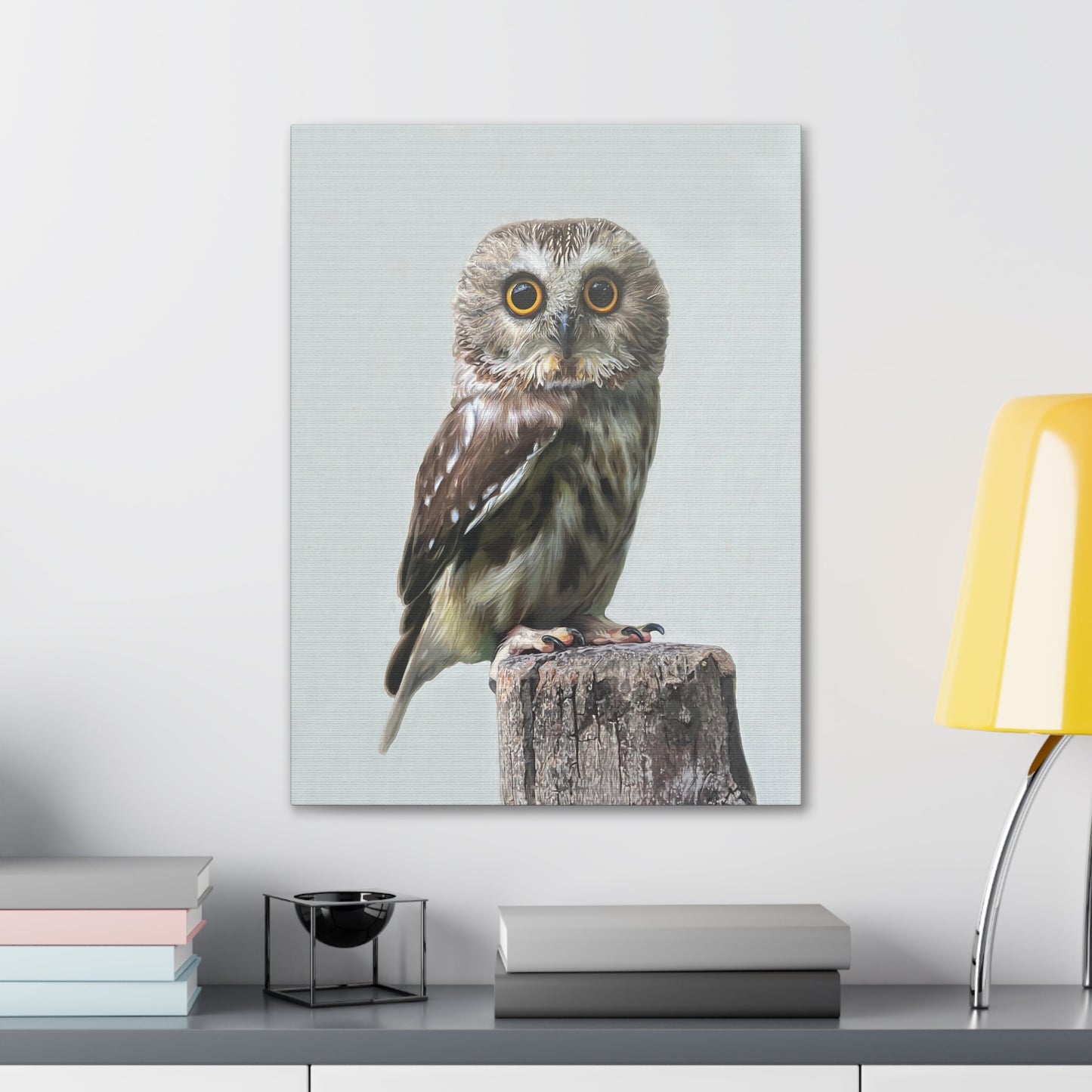 "Owl's Gaze" Stretched Canvas