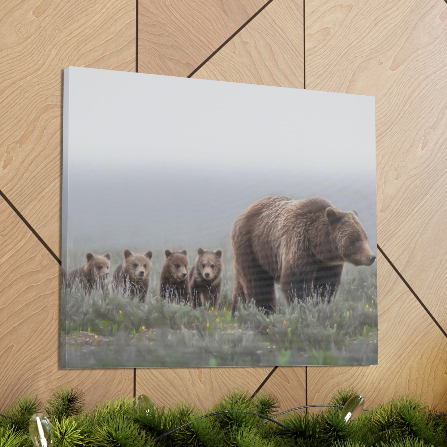 "Grizzly 399" Stretched Canvas