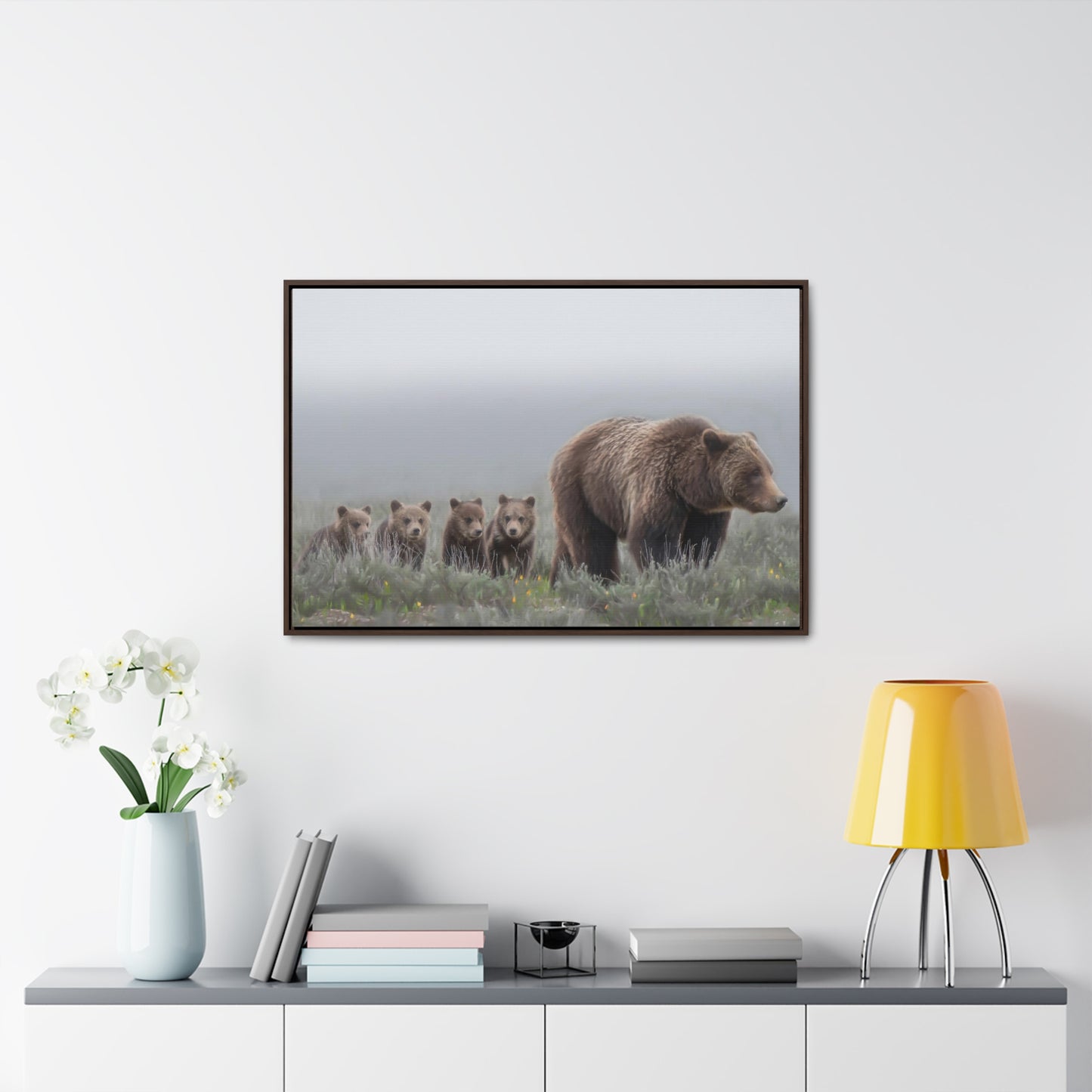 "Grizzly 399" Framed Canvas