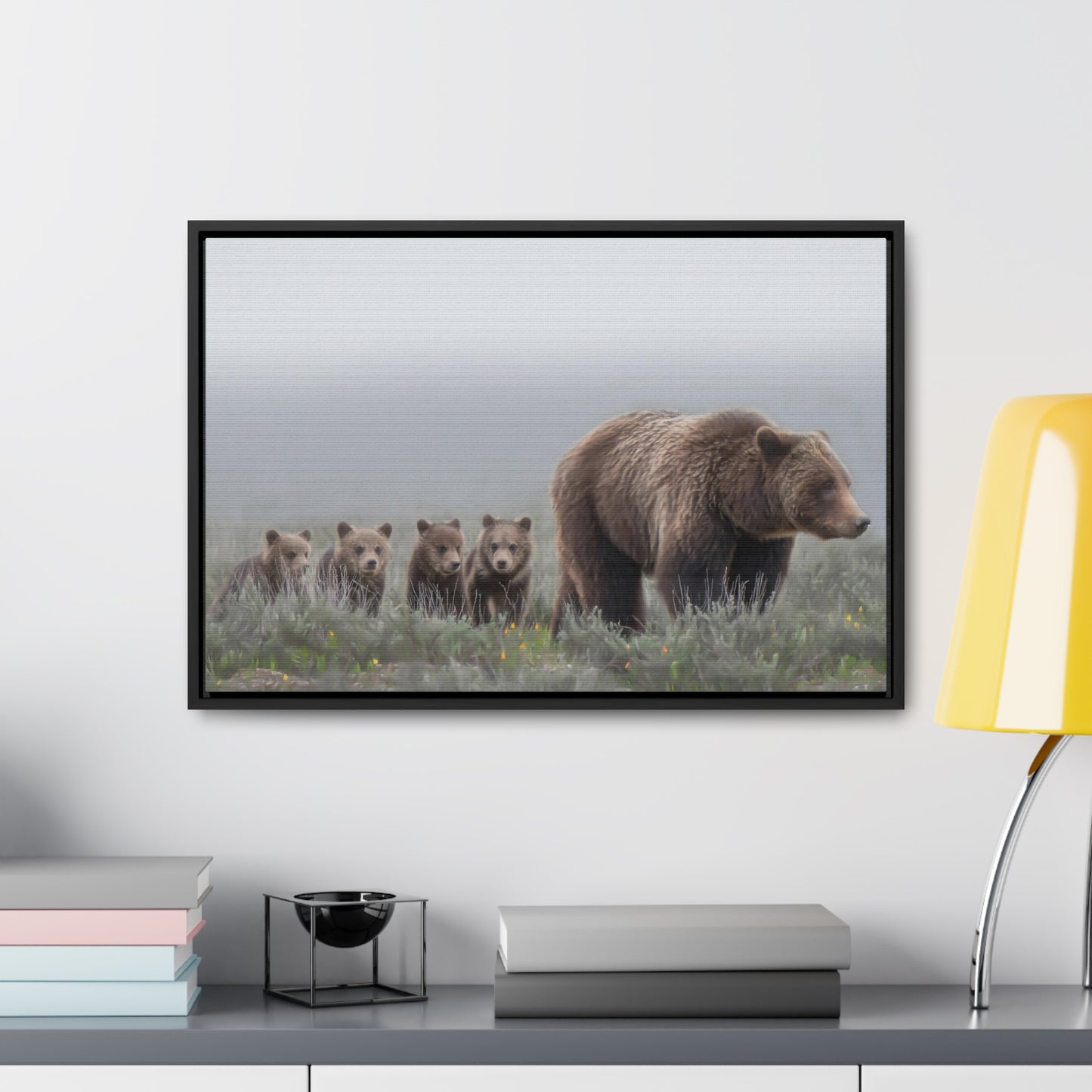 "Grizzly 399" Framed Canvas