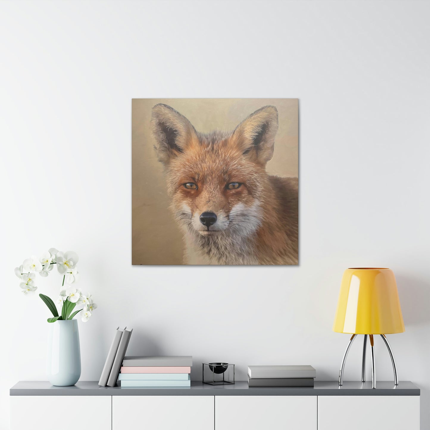 "Auburn Beauty" Stretched Canvas Fox Painting