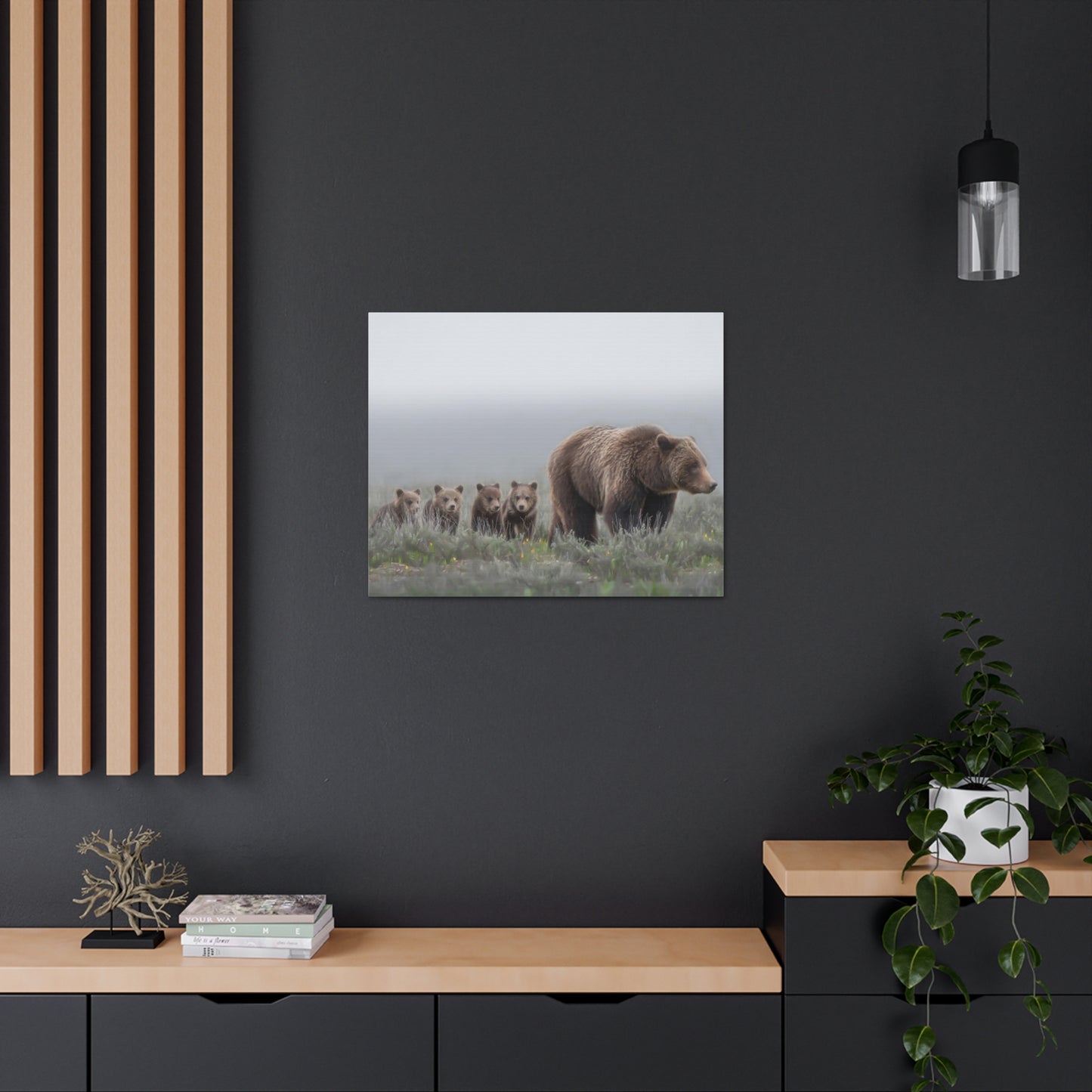 "Grizzly 399" Stretched Canvas