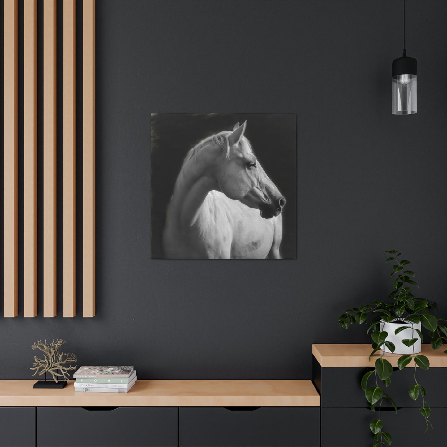 "The Mellow Mustang" Stretched Canvas