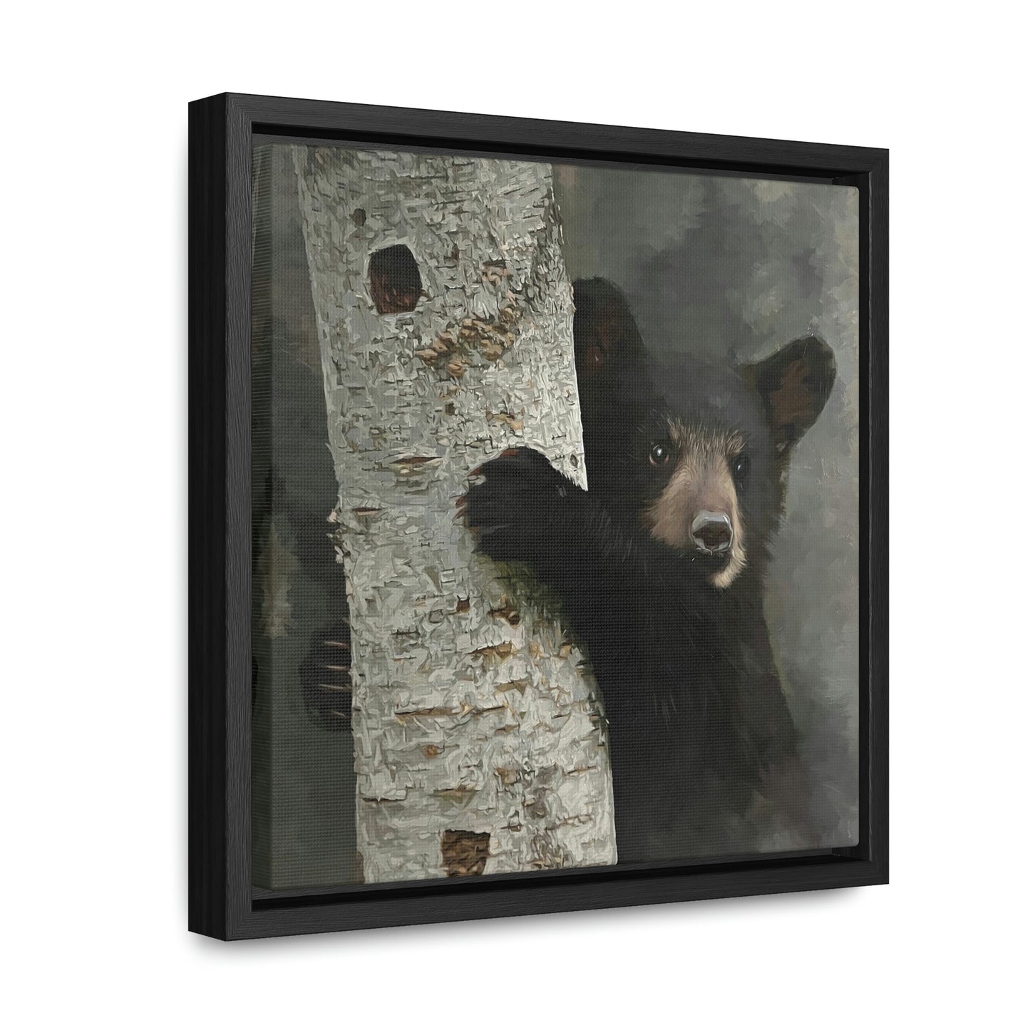 "Bear Hug" Framed Canvas