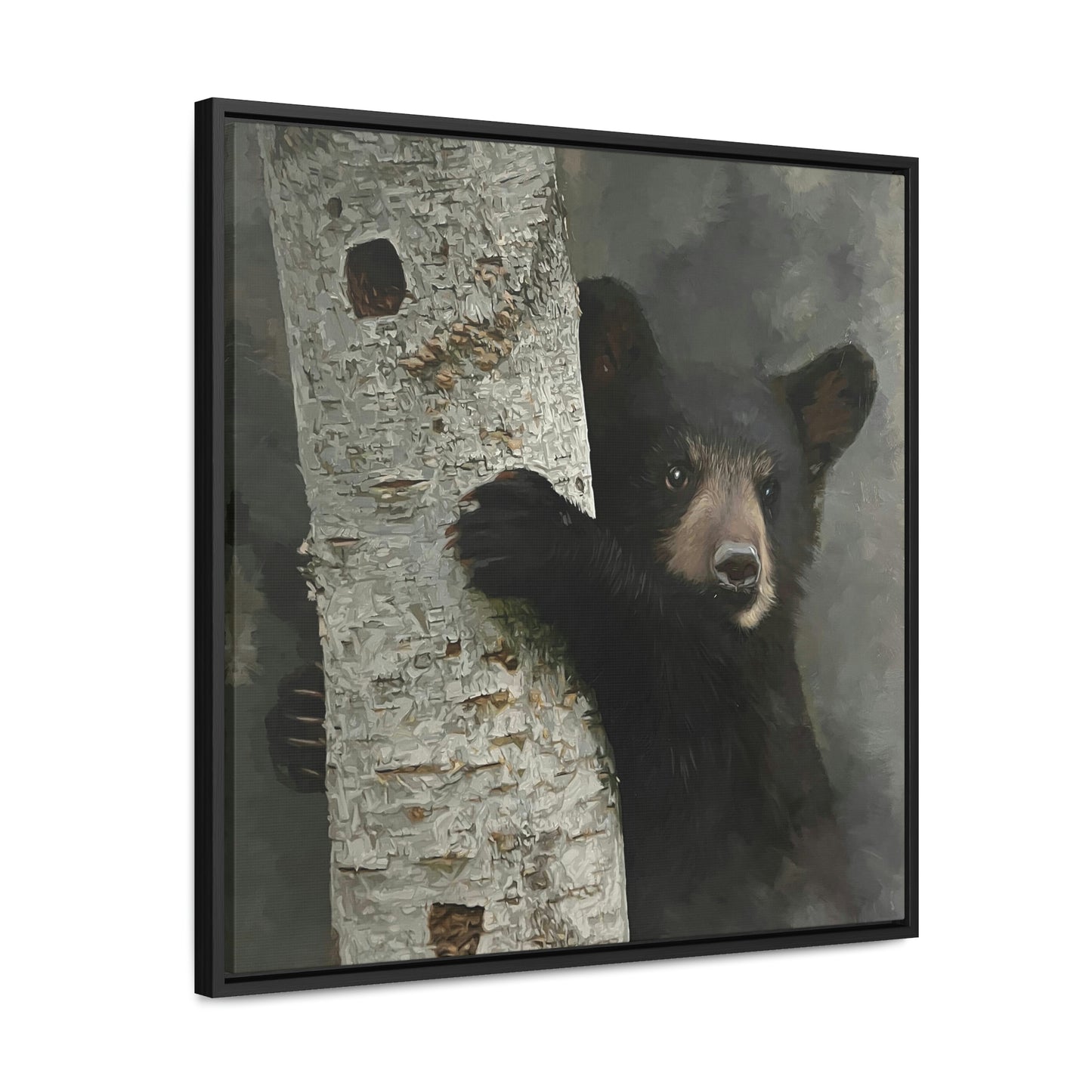 "Bear Hug" Framed Canvas