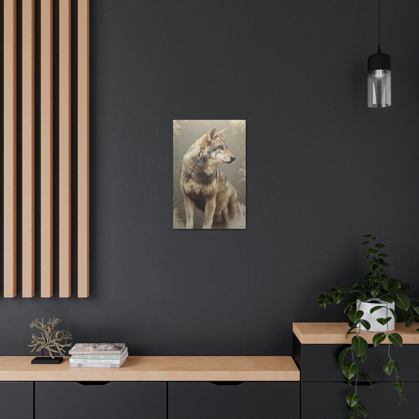 "The Silent Watcher" Stretched Canvas