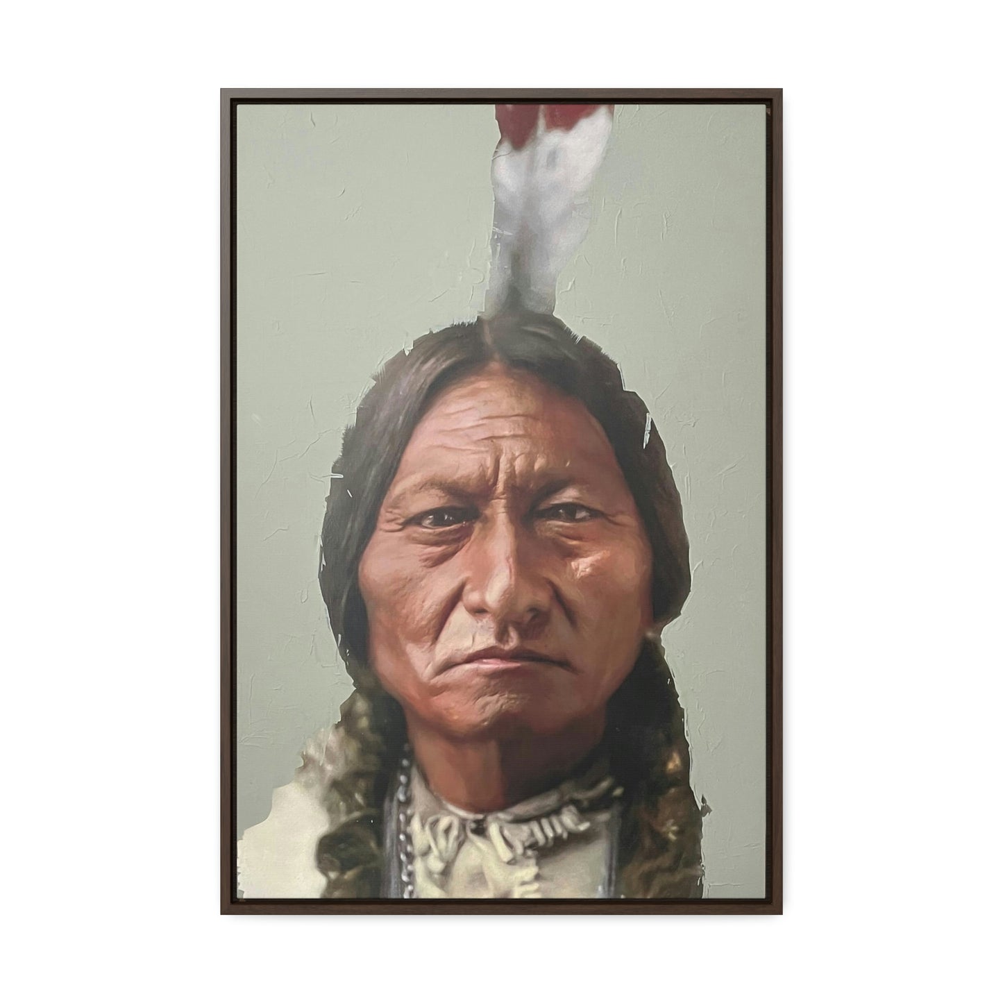 "Sitting Bull" Framed Canvas