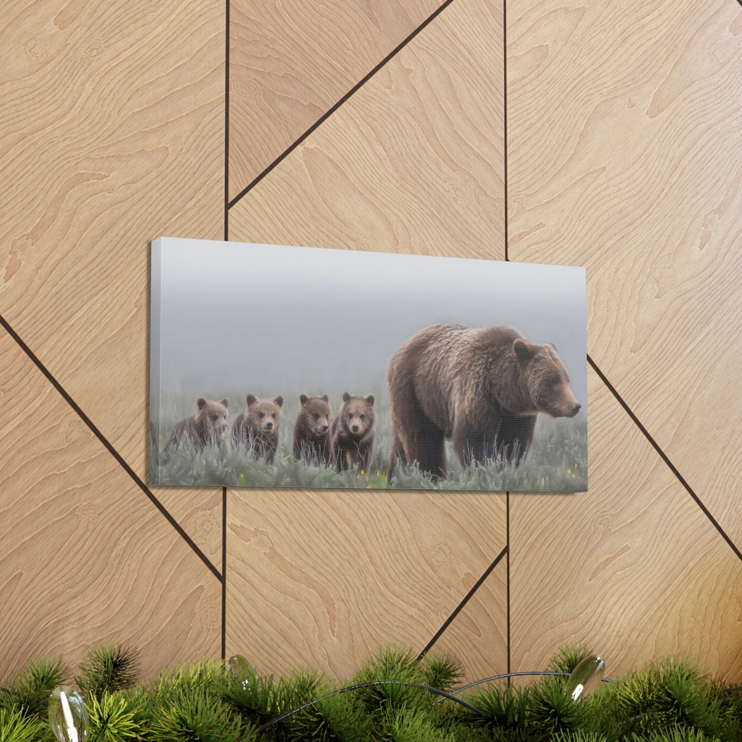 "Grizzly 399" Stretched Canvas