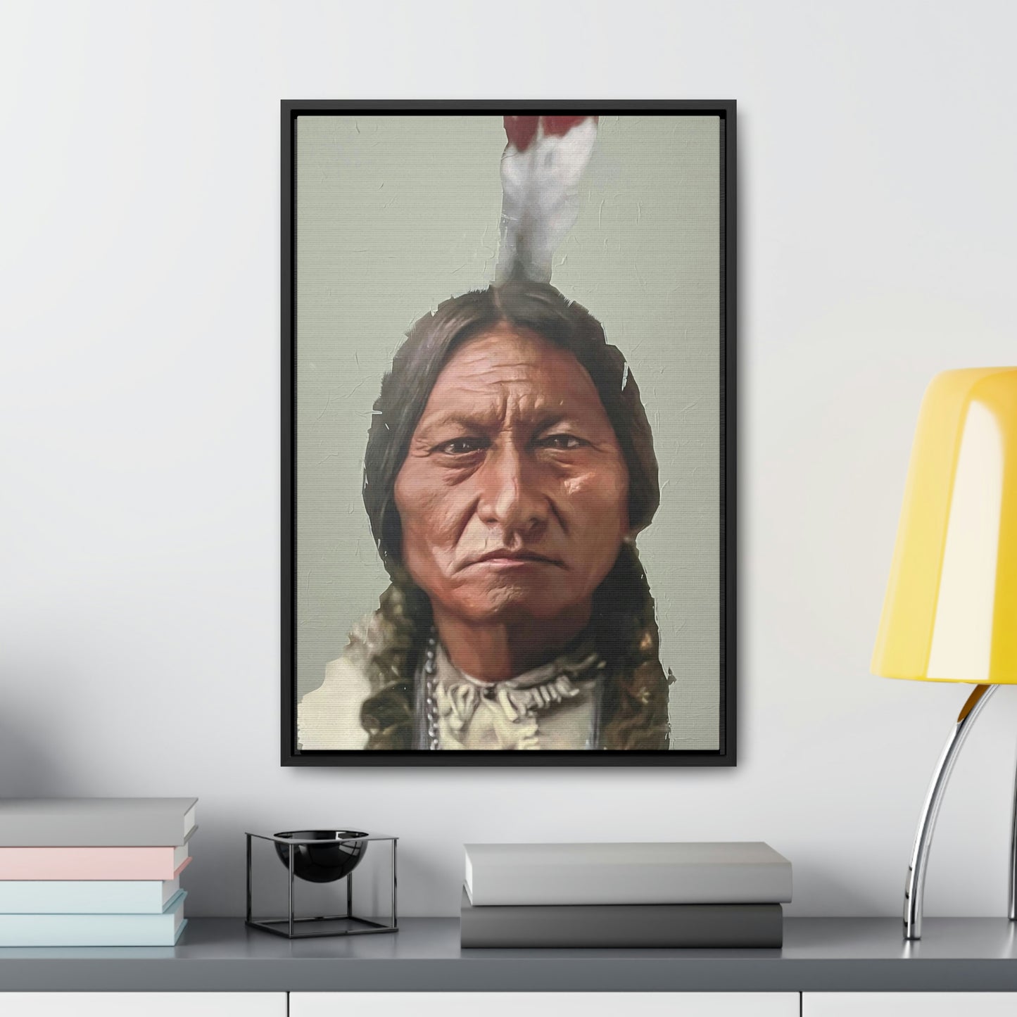 "Sitting Bull" Framed Canvas