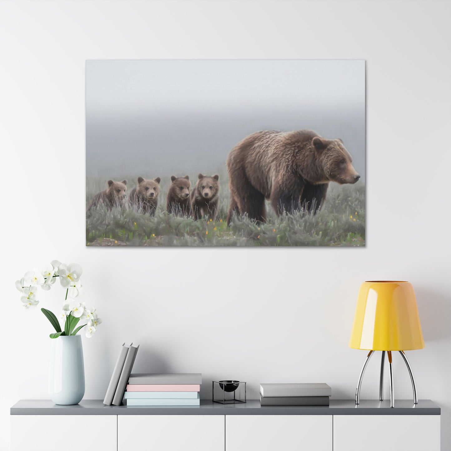 "Grizzly 399" Stretched Canvas