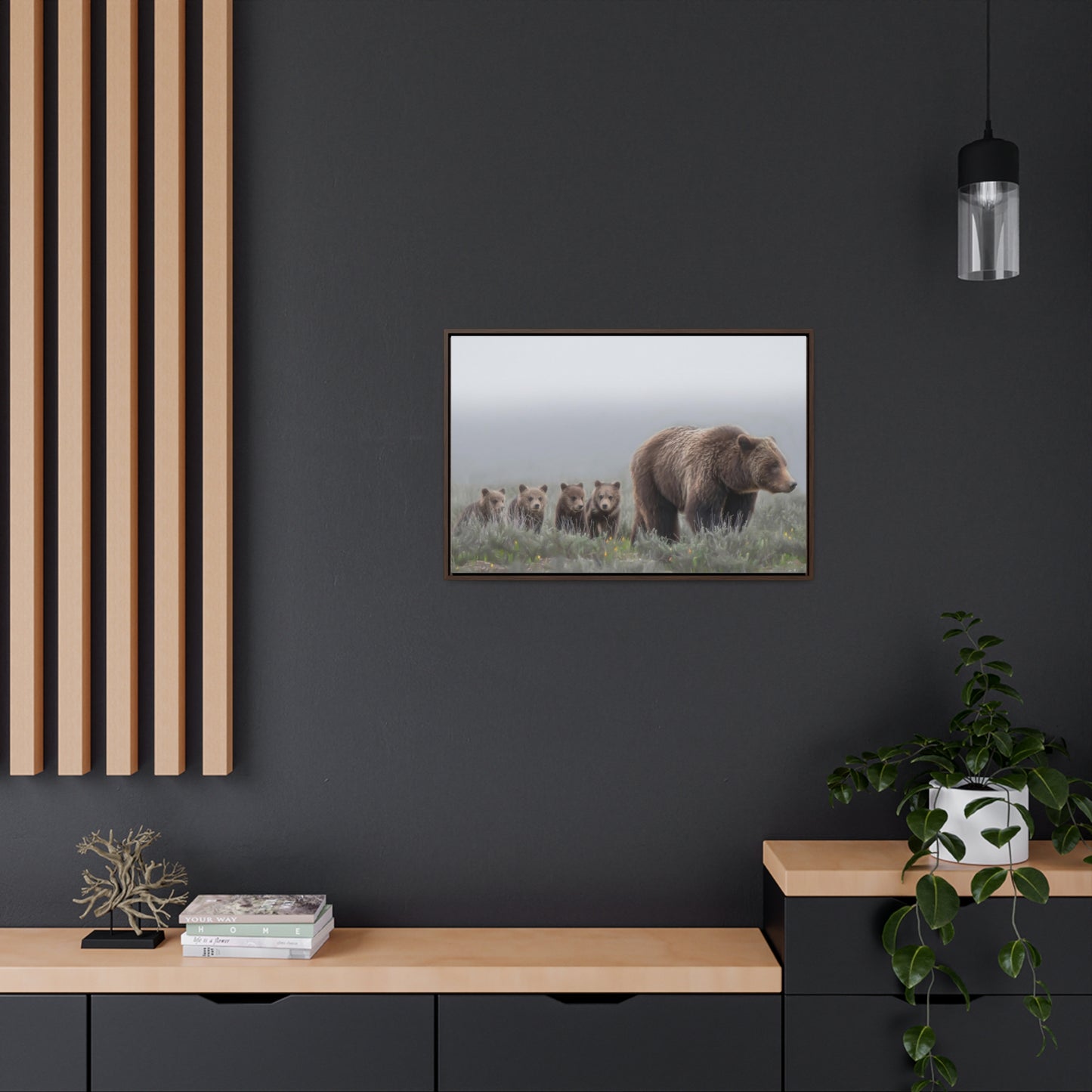 "Grizzly 399" Framed Canvas