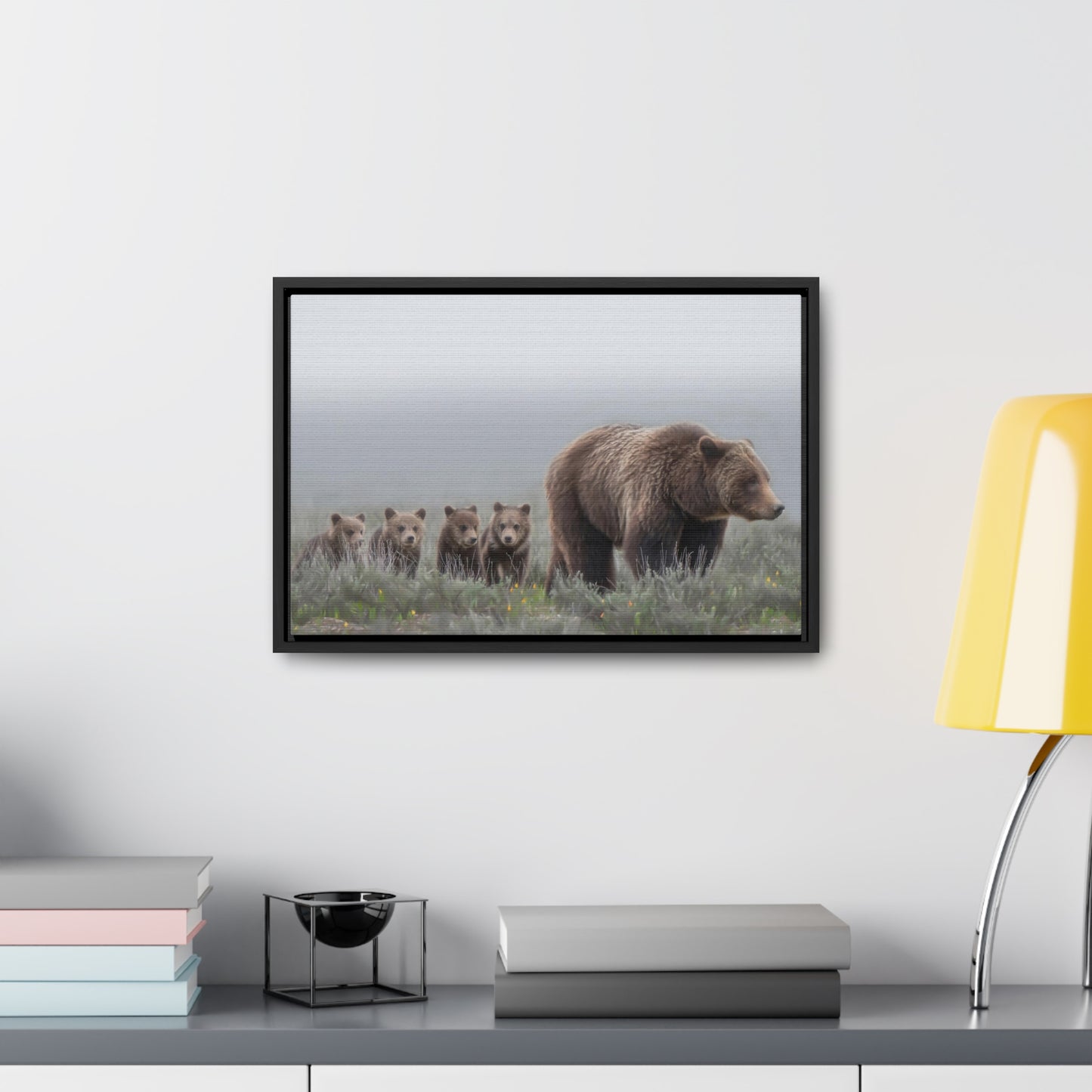 "Grizzly 399" Framed Canvas