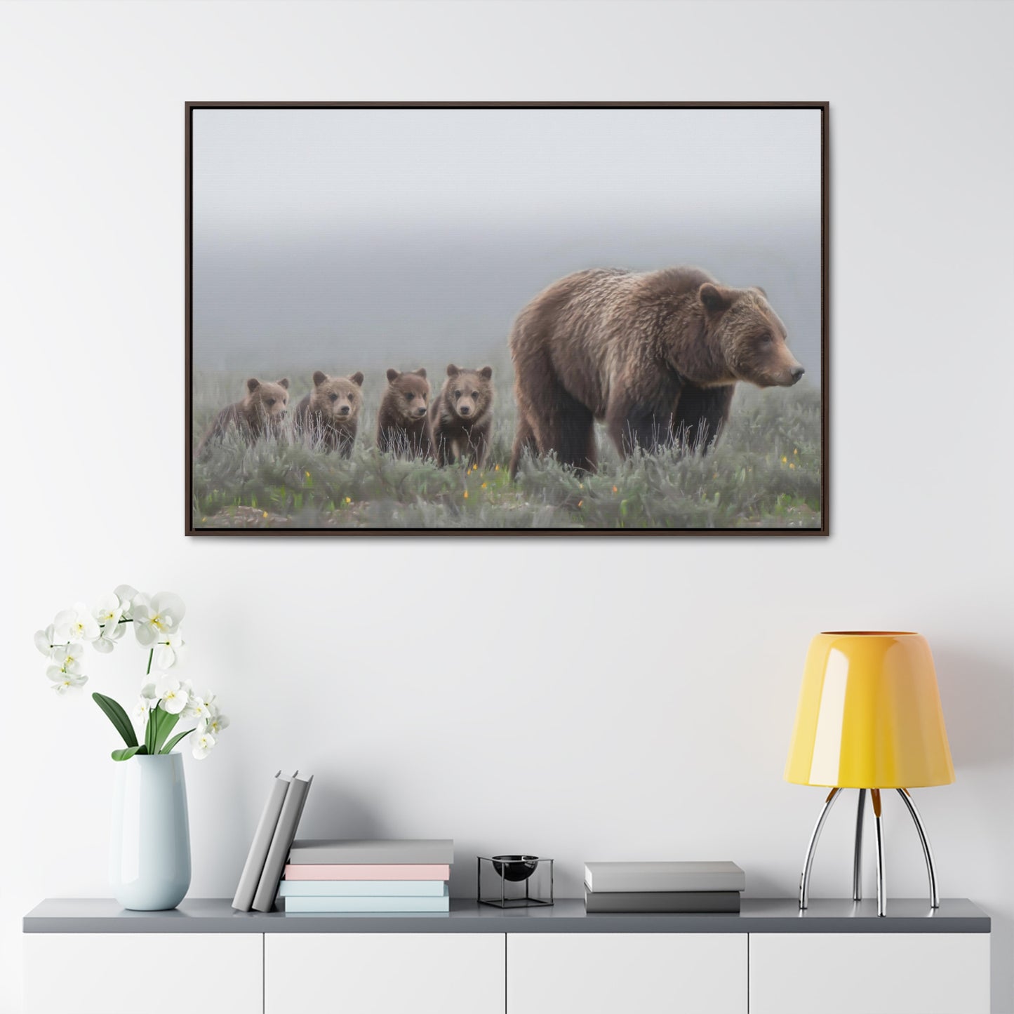 "Grizzly 399" Framed Canvas