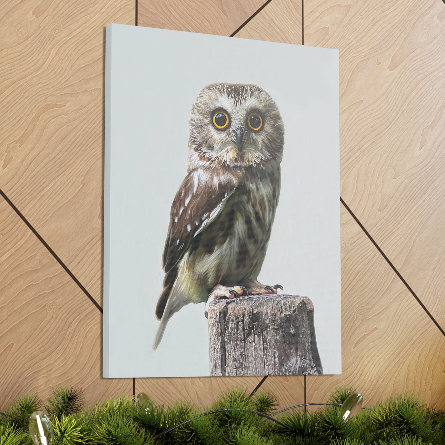 "Owl's Gaze" Stretched Canvas