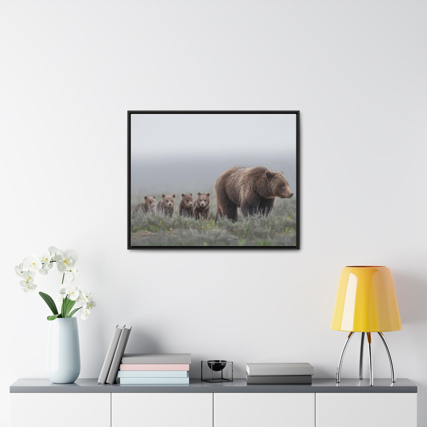 "Grizzly 399" Framed Canvas