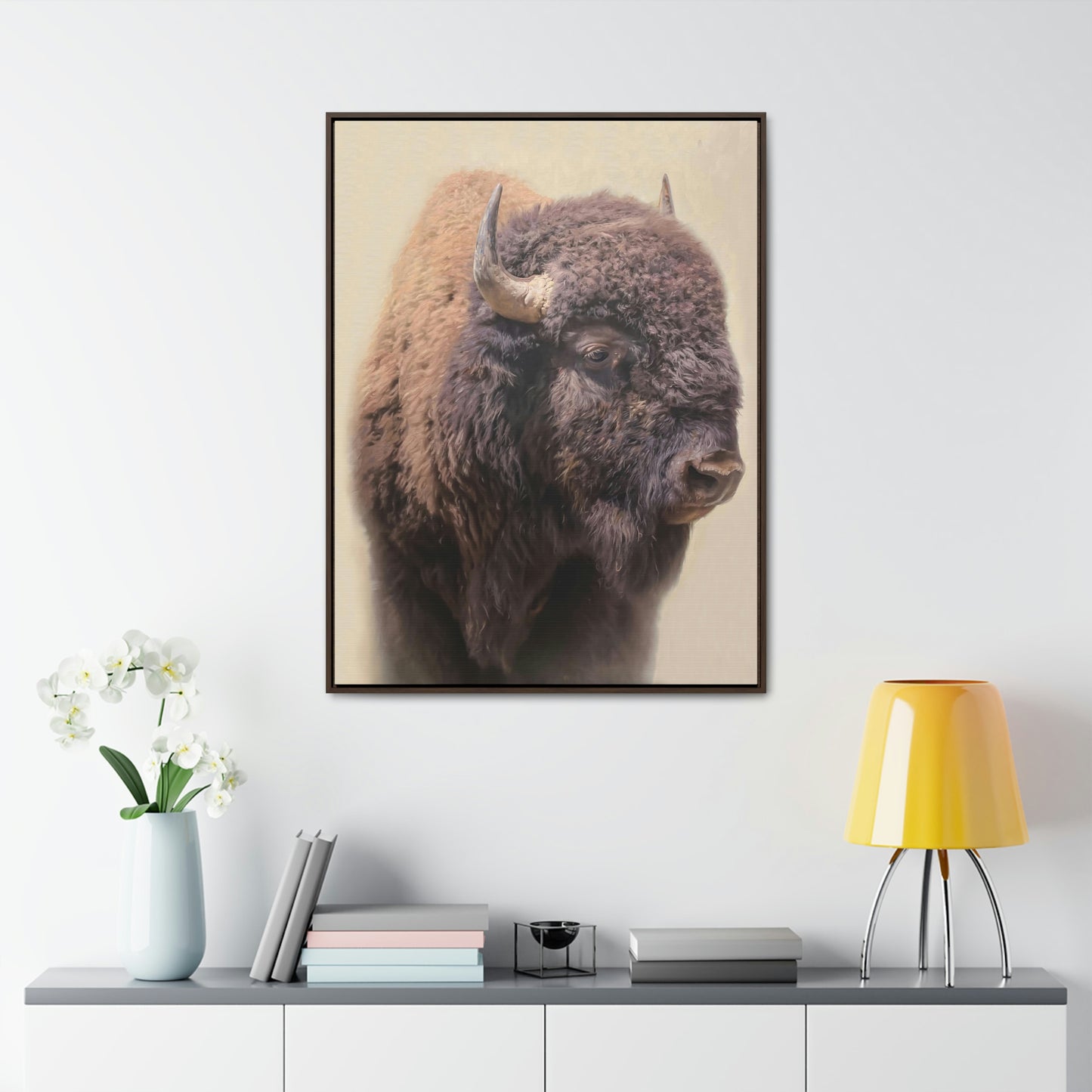 "The Roaming Beast" Framed Canvas