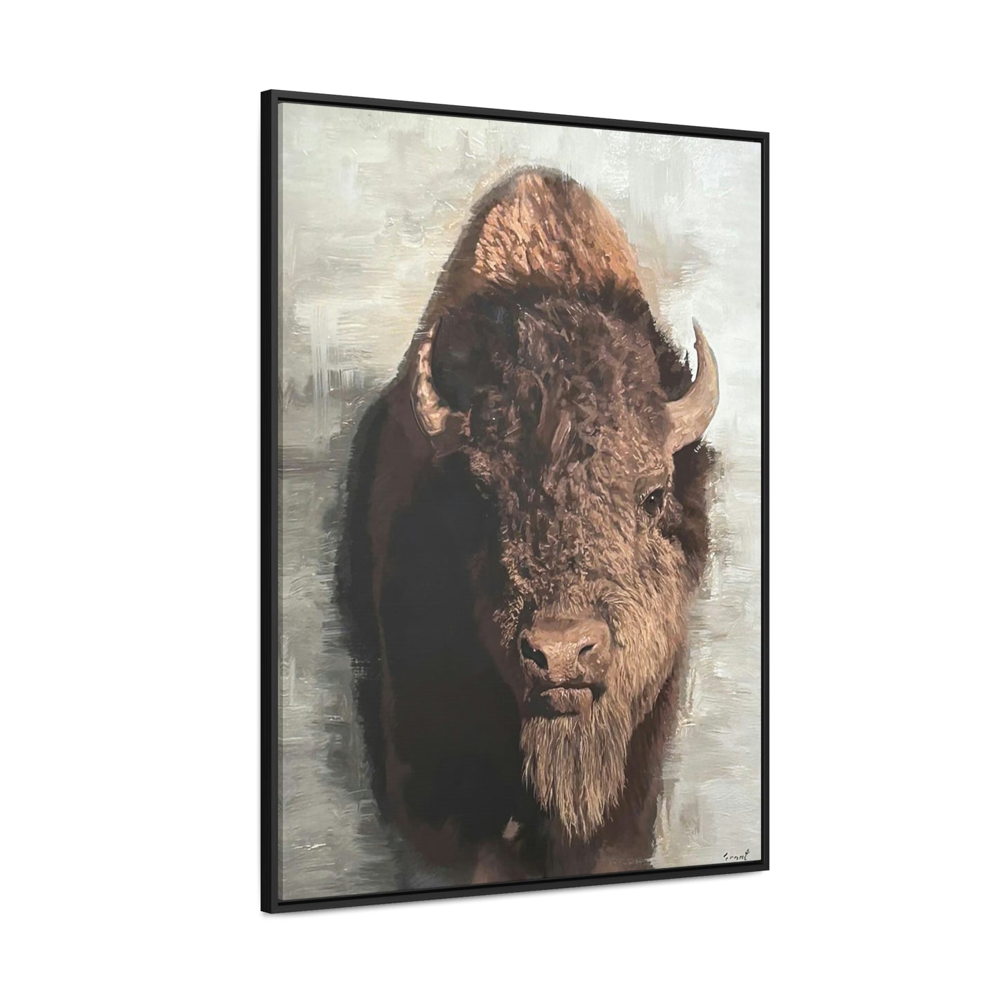 "Prairie King" Framed Canvas