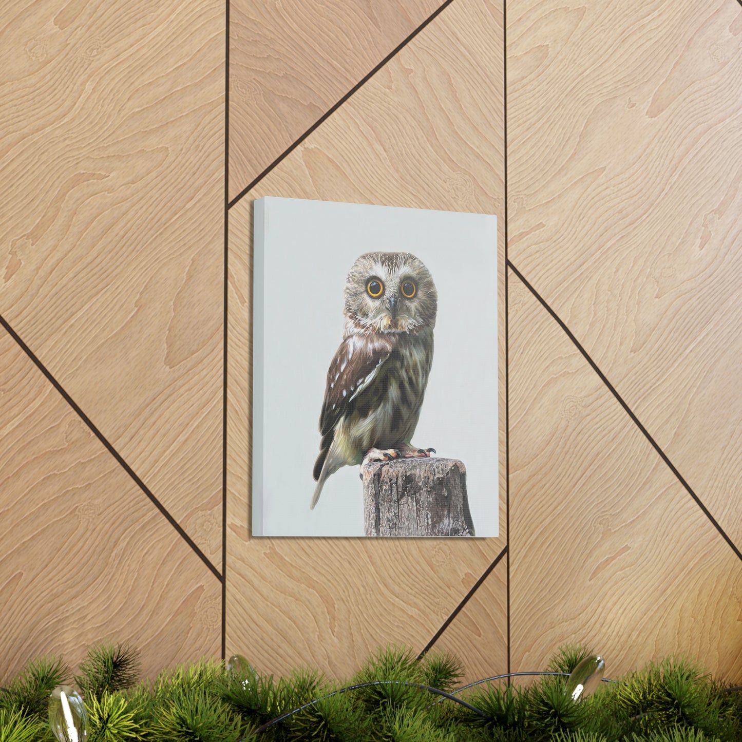 "Owl's Gaze" Stretched Canvas