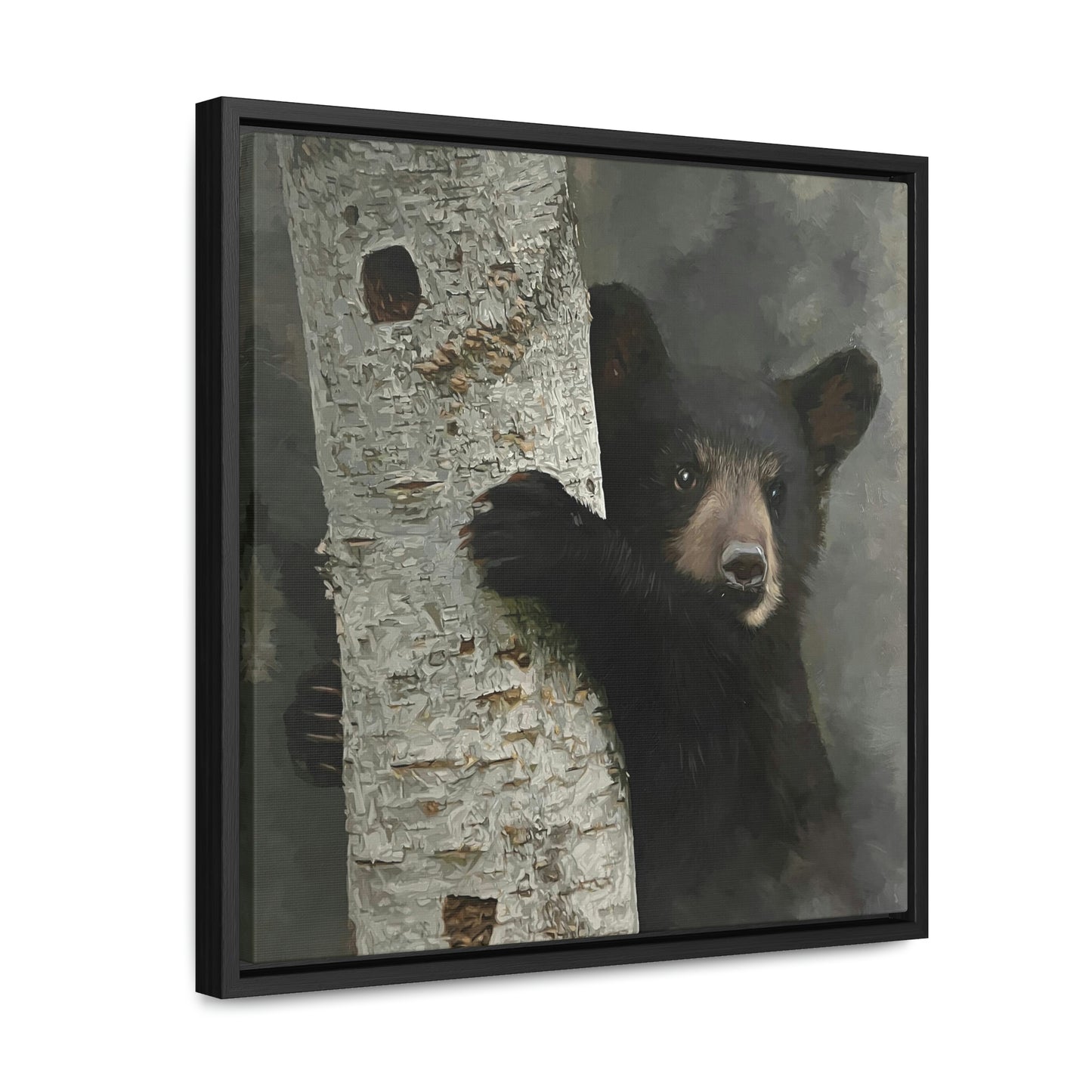 "Bear Hug" Framed Canvas