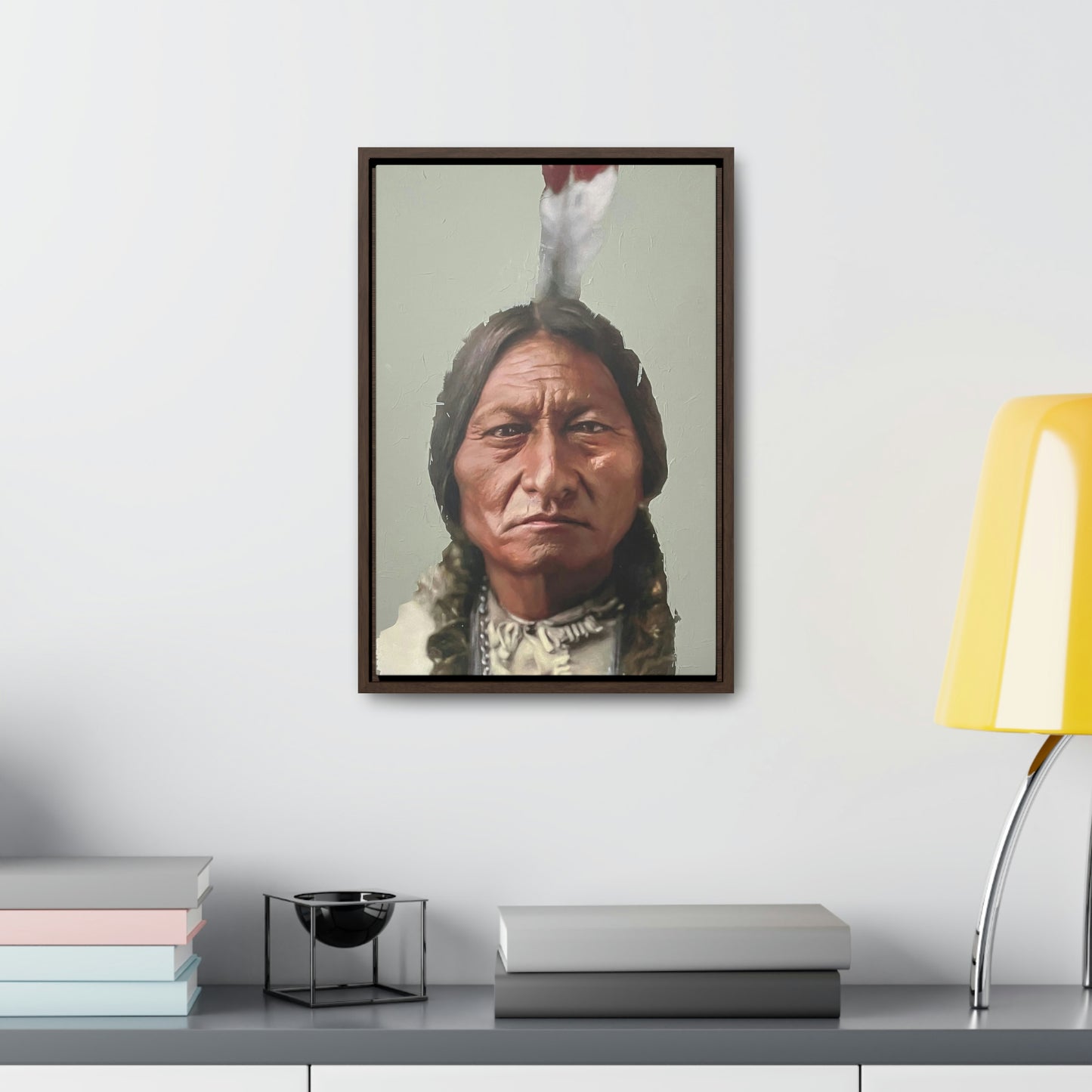 "Sitting Bull" Framed Canvas