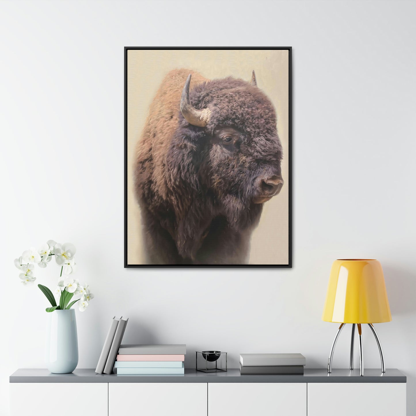 "The Roaming Beast" Framed Canvas