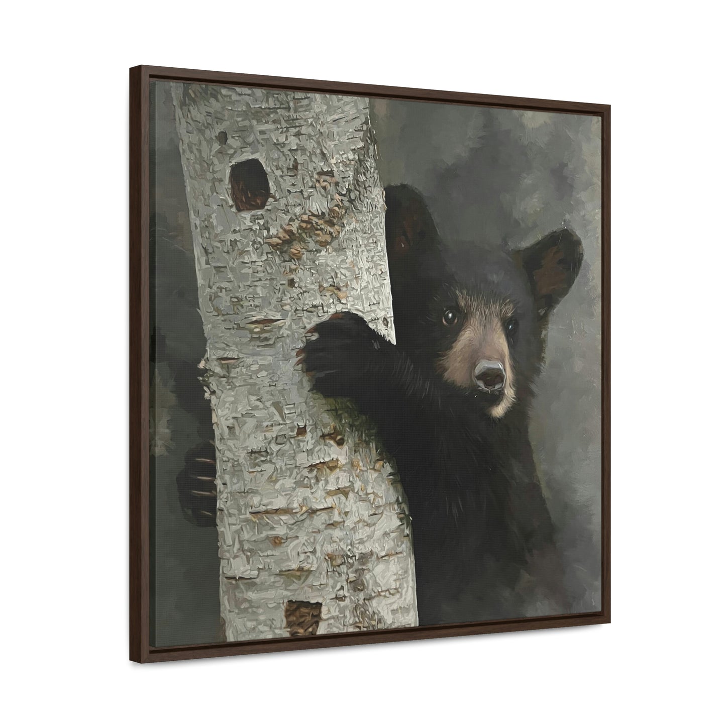 "Bear Hug" Framed Canvas