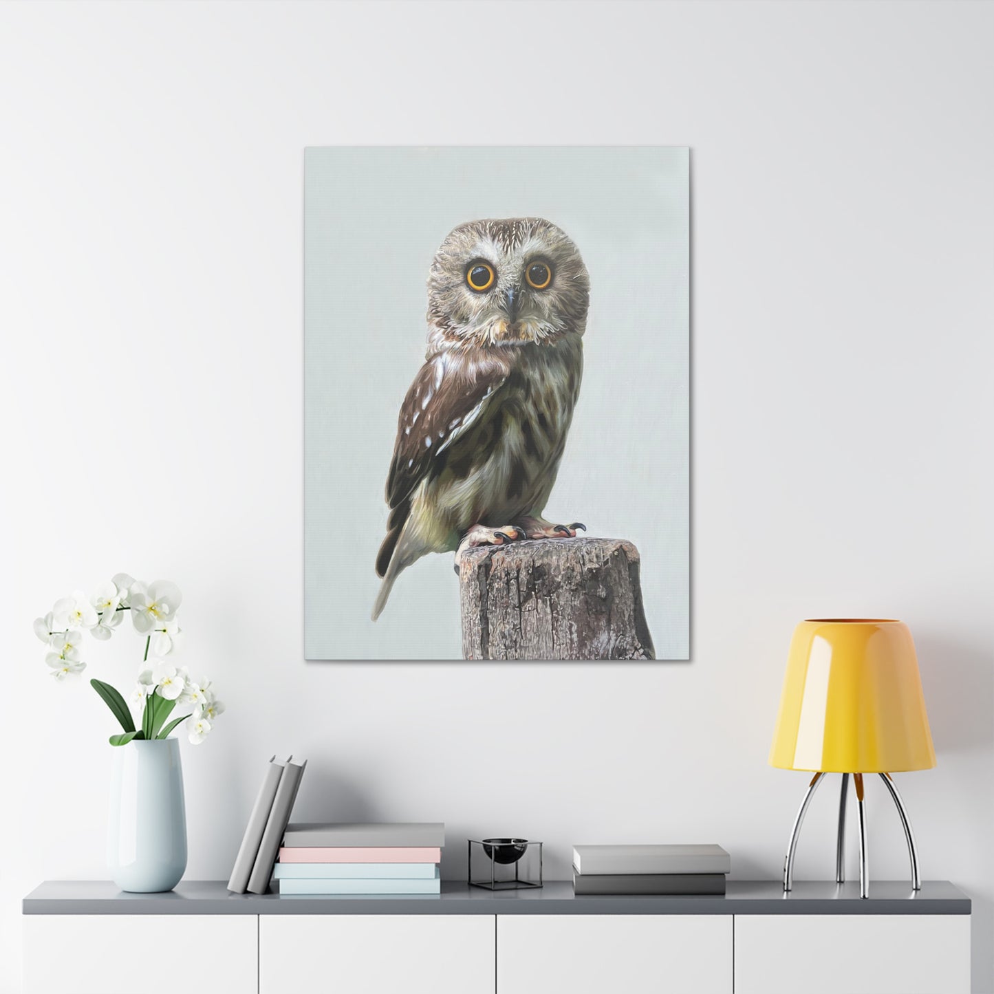 "Owl's Gaze" Stretched Canvas