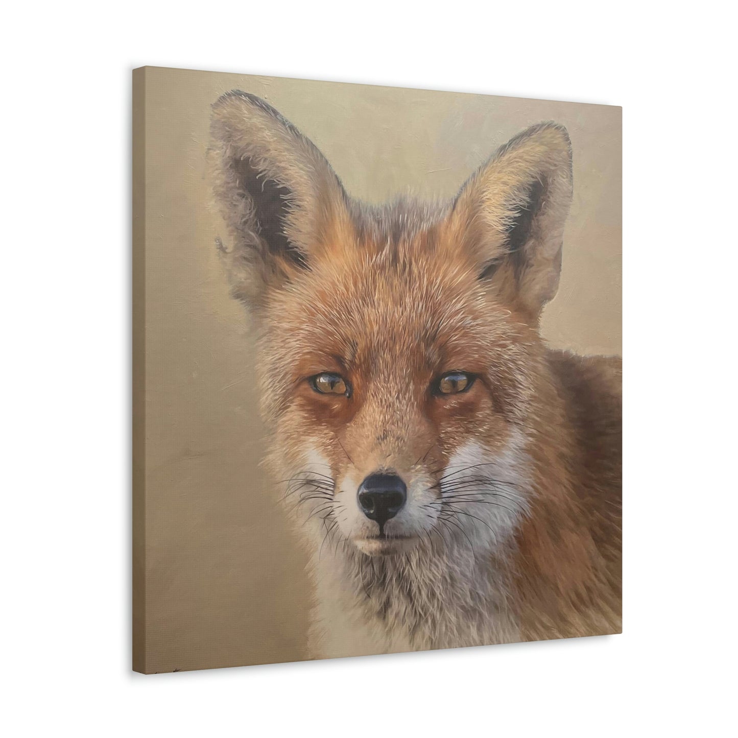 "Auburn Beauty" Stretched Canvas Fox Painting