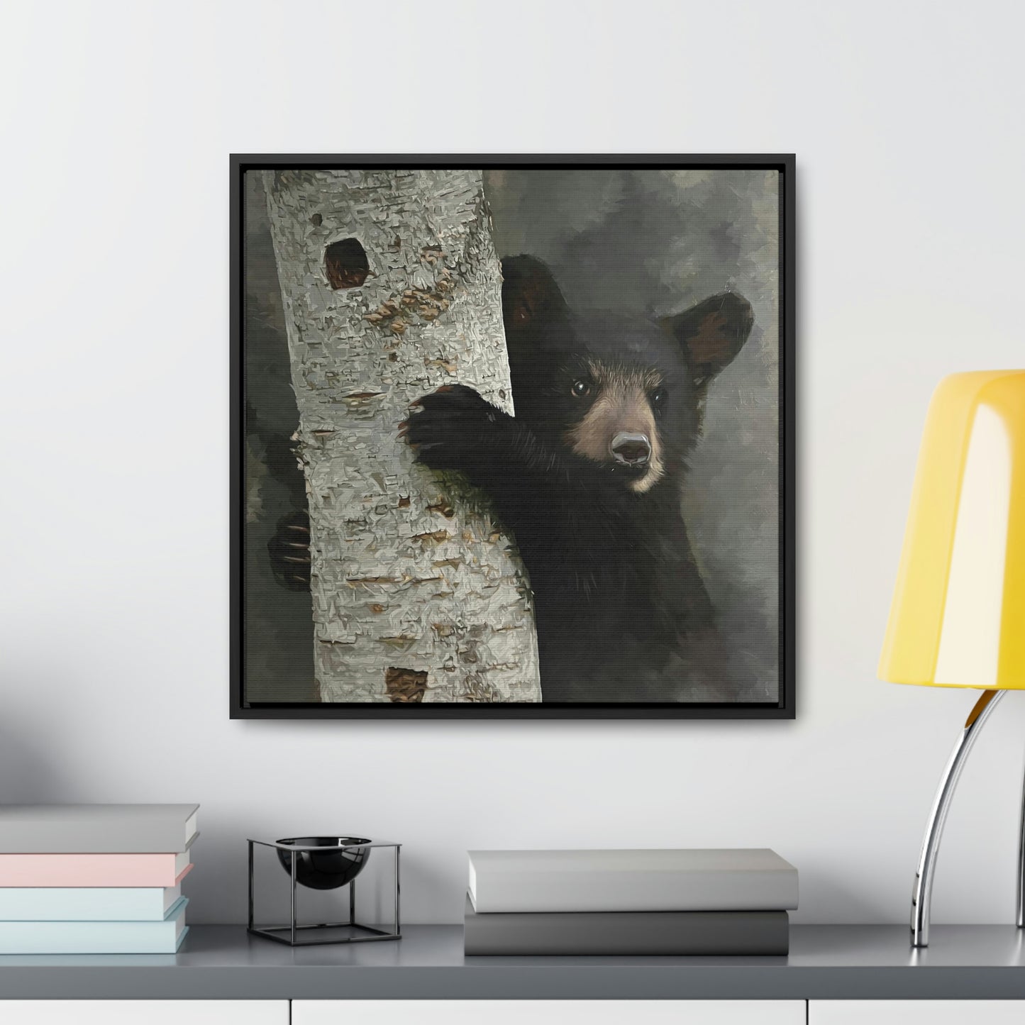 "Bear Hug" Framed Canvas