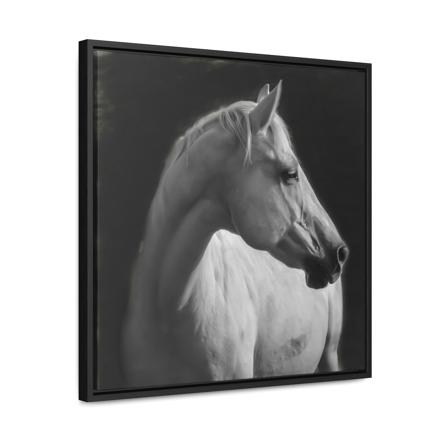 "The Mellow Mustang" Framed Canvas