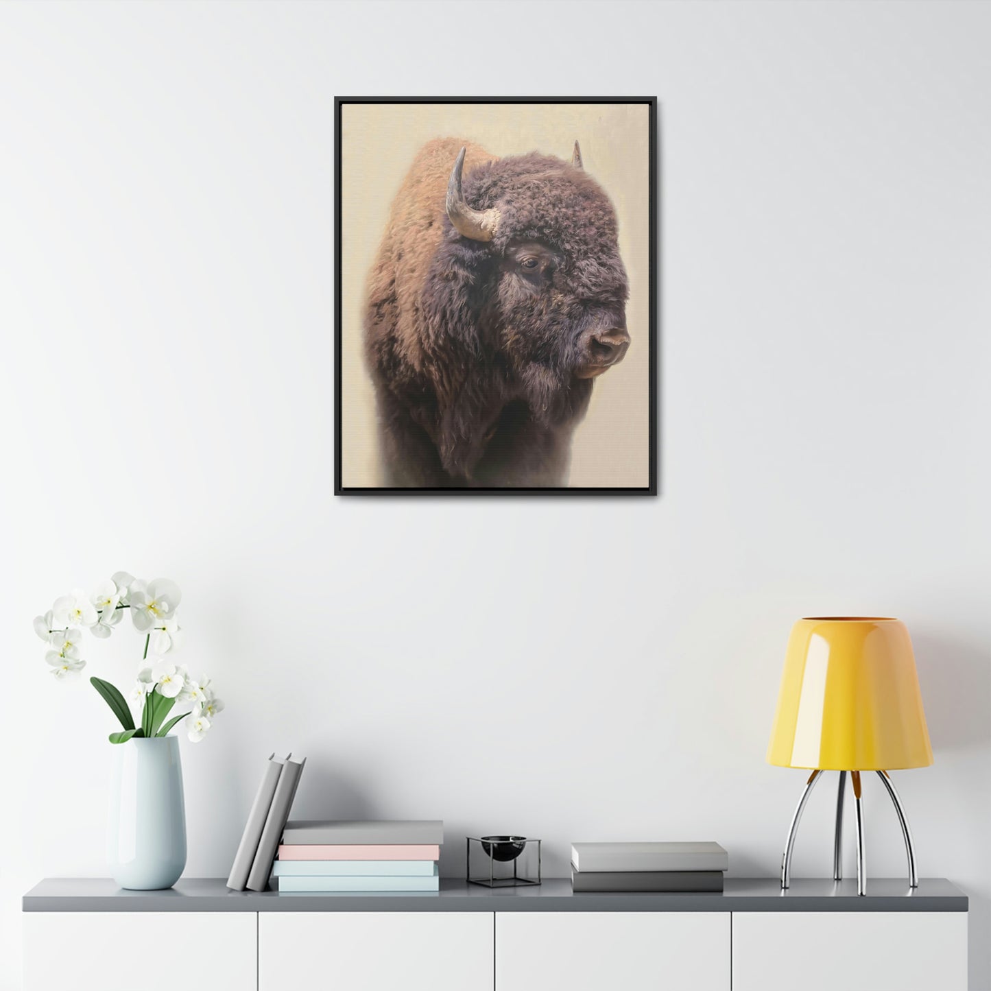 "The Roaming Beast" Framed Canvas