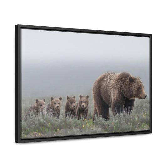 "Grizzly 399" Framed Canvas