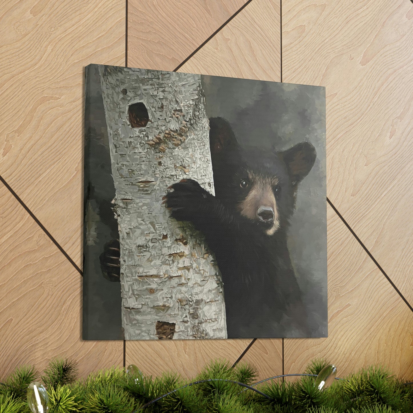 "Bear Hug" Stretched Canvas