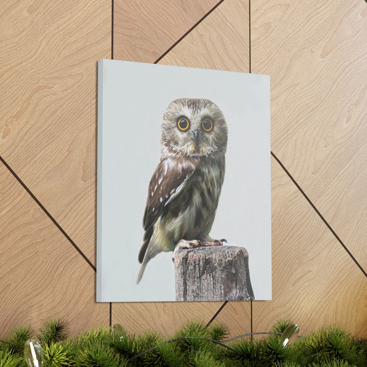 "Owl's Gaze" Stretched Canvas