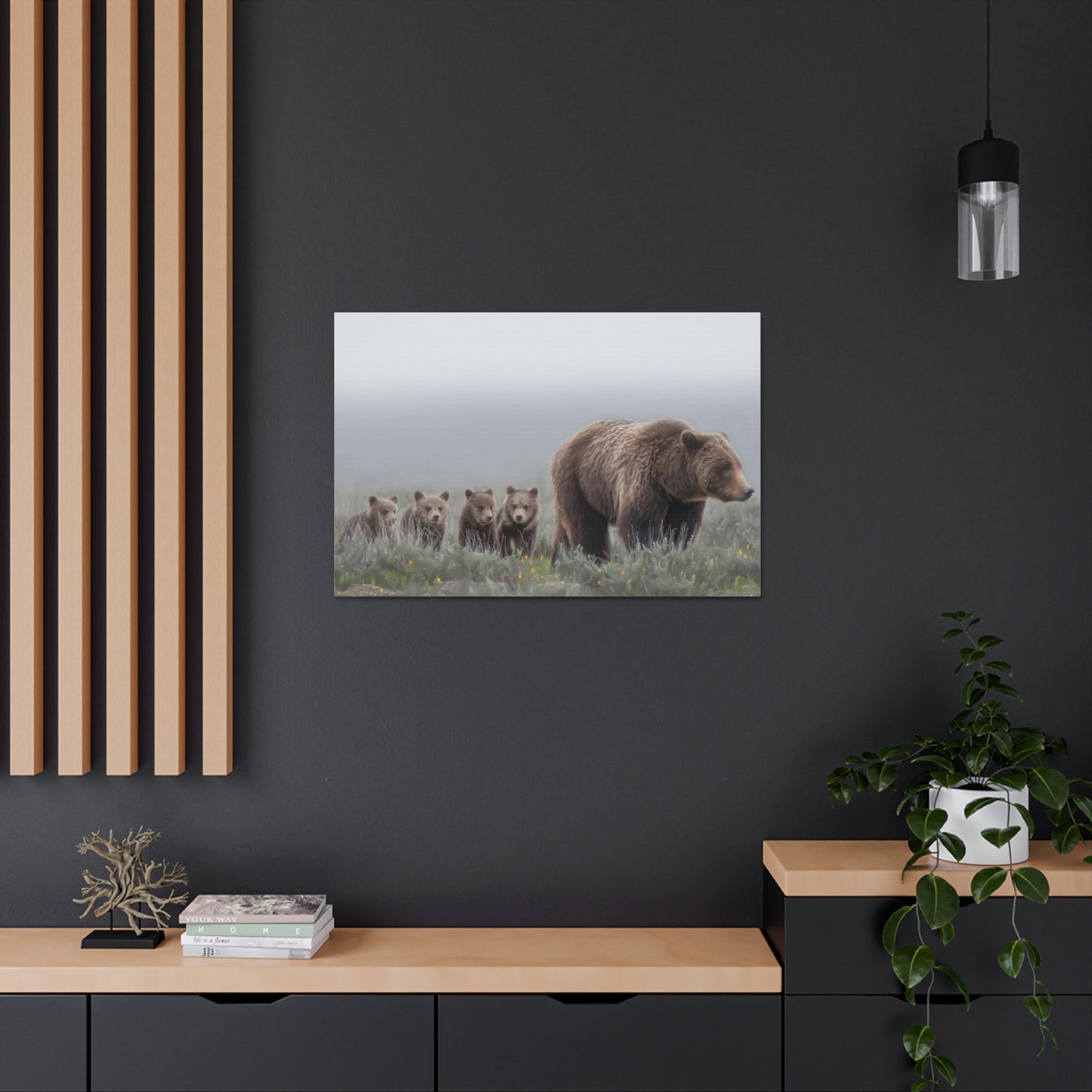 "Grizzly 399" Stretched Canvas