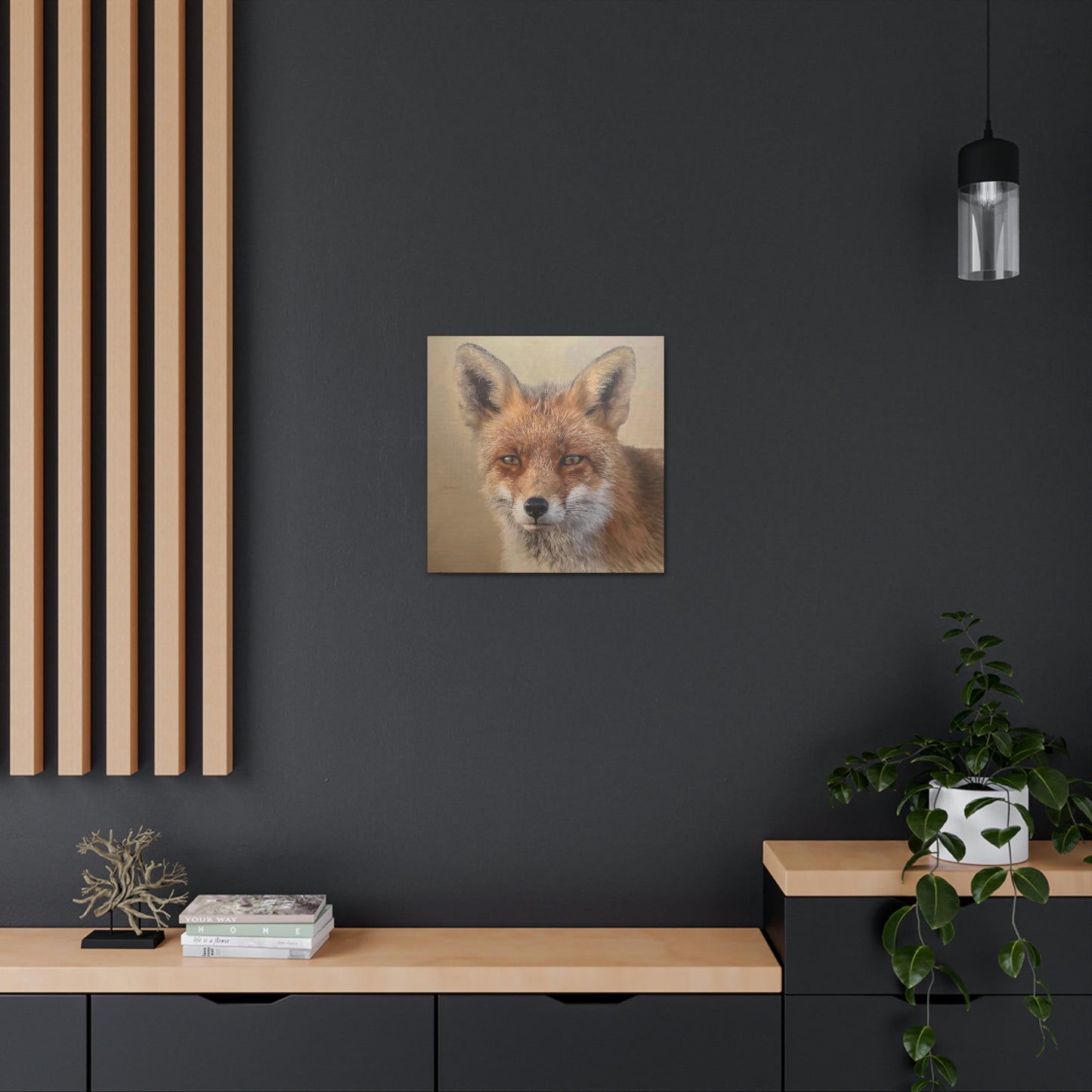 "Auburn Beauty" Stretched Canvas Fox Painting