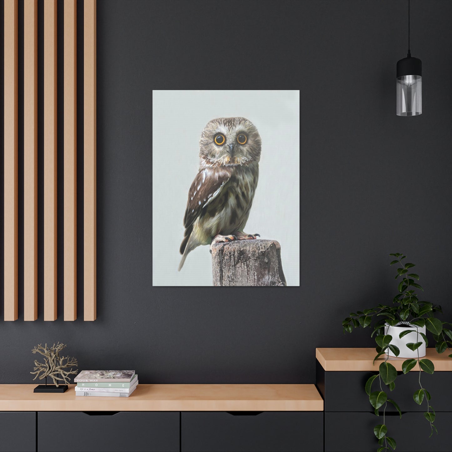 "Owl's Gaze" Stretched Canvas