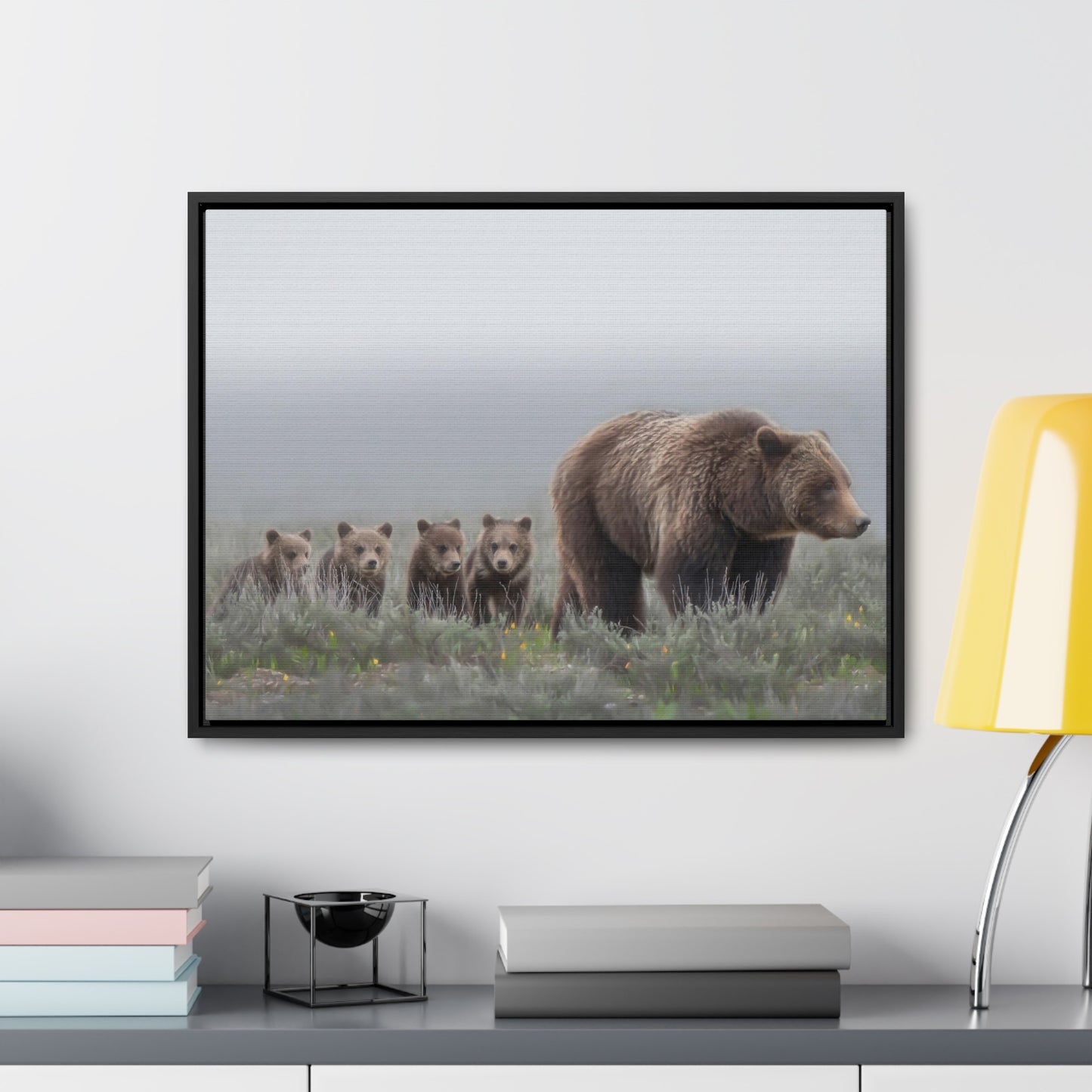 "Grizzly 399" Framed Canvas