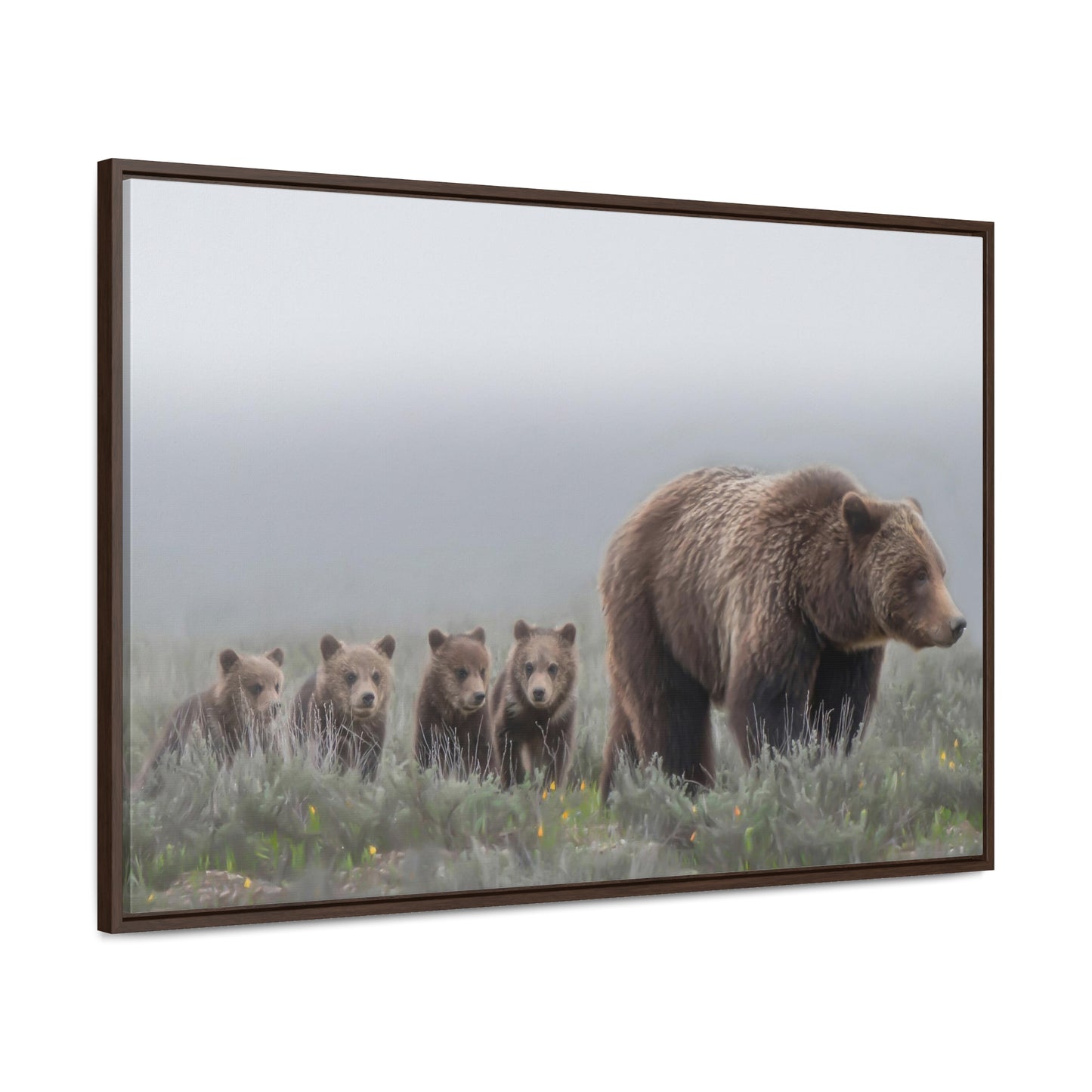 "Grizzly 399" Framed Canvas