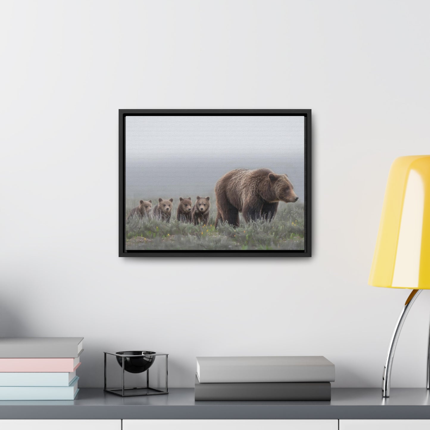 "Grizzly 399" Framed Canvas