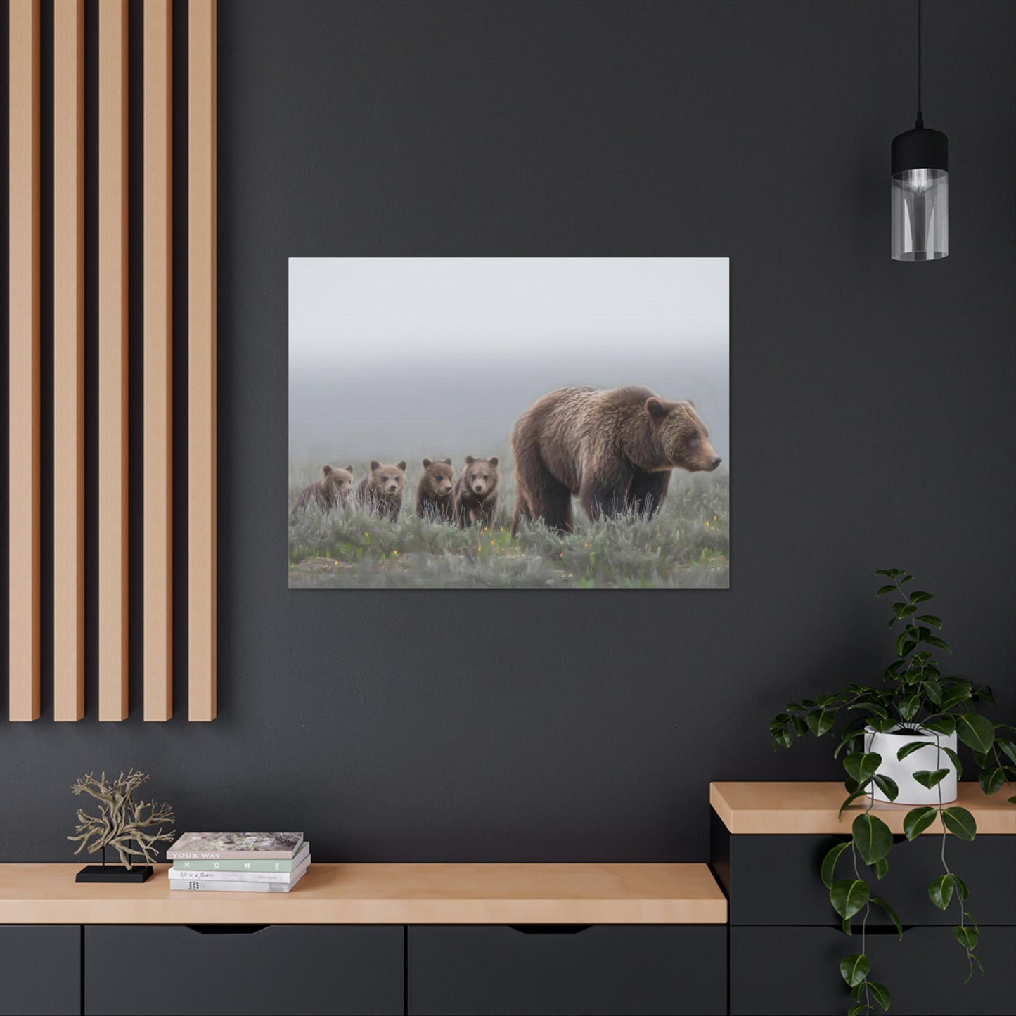 "Grizzly 399" Stretched Canvas