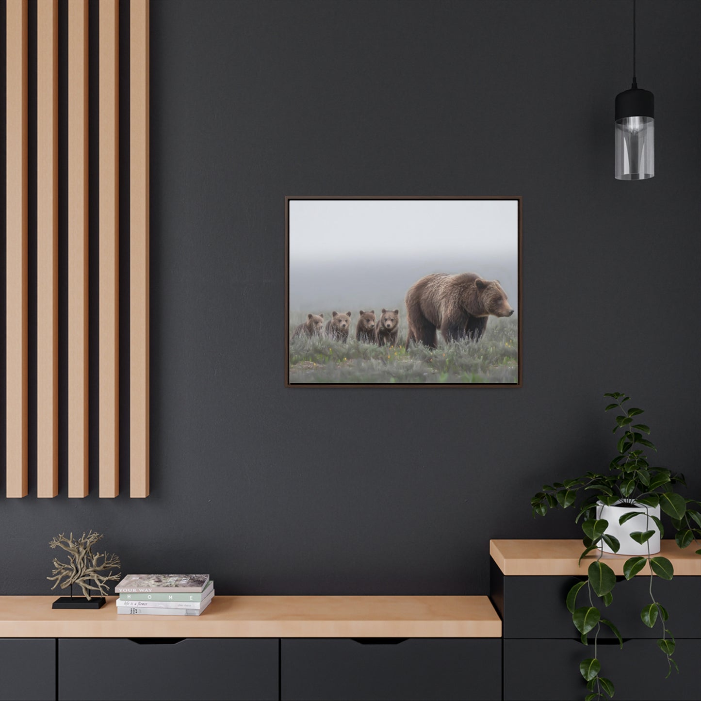 "Grizzly 399" Framed Canvas