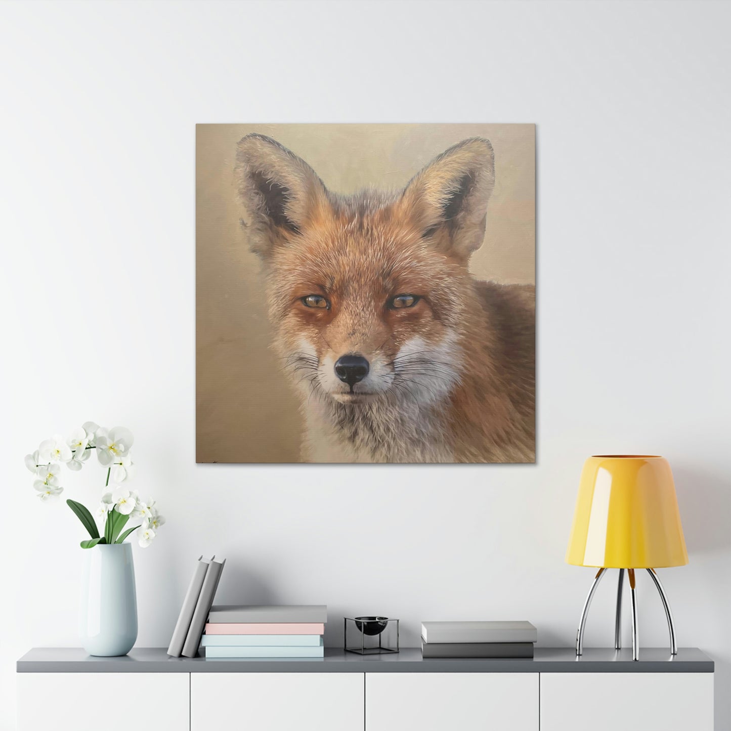 "Auburn Beauty" Stretched Canvas Fox Painting