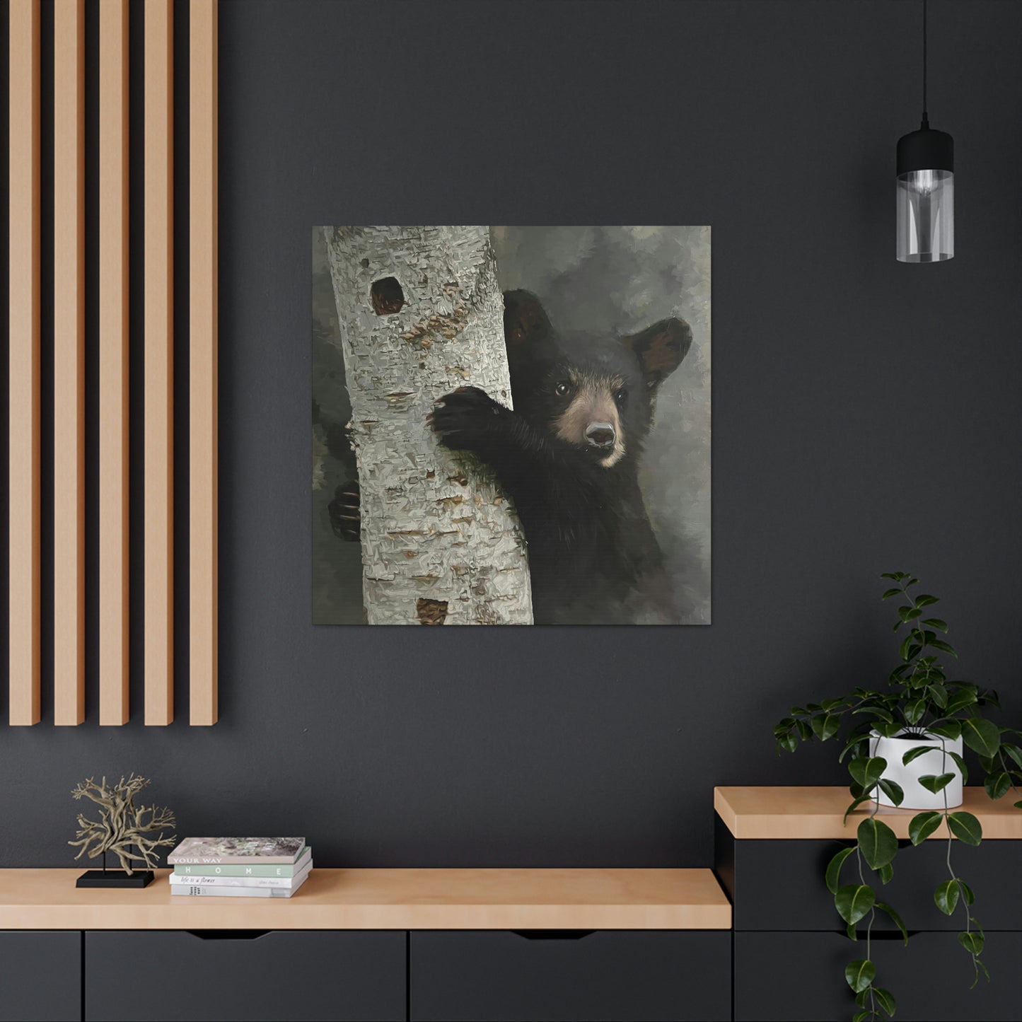 "Bear Hug" Stretched Canvas