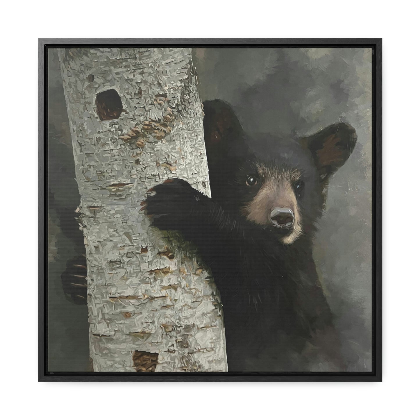 "Bear Hug" Framed Canvas